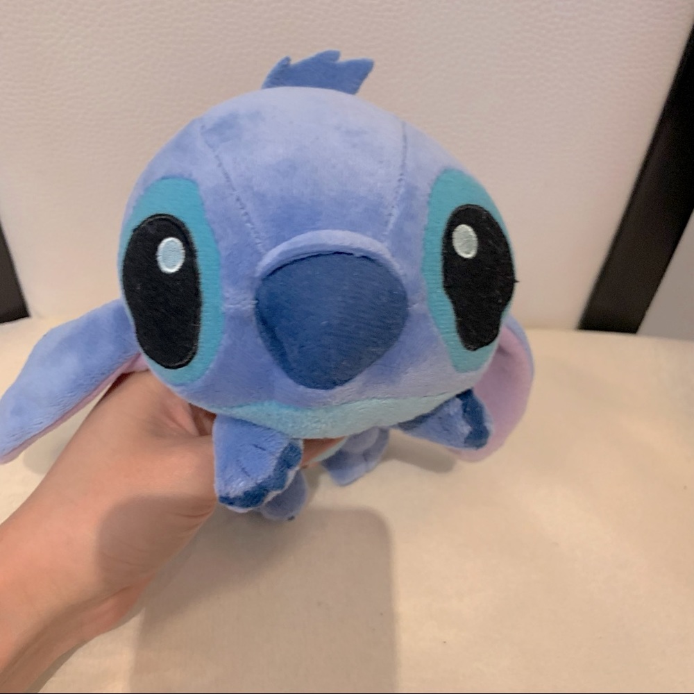 Disney Stitch Plush Soft Toy. Big Head Stitch laying down